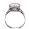 Bague 58 Bague solitaire vintage rétro en platine 950 avec diamants 58 Facettes AN278 (000519)