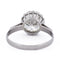 Bague 58 Bague solitaire vintage rétro en platine 950 avec diamants 58 Facettes AN278 (000519)