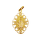 Pendentif Médaille religieuse Art nouveau en or 18k Vierge ciselée 58 Facettes A07004