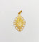 Pendentif Médaille religieuse Art nouveau en or 18k Vierge ciselée 58 Facettes A07004