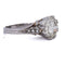 Bague 54 Bague solitaire rétro en platine avec diamants 58 Facettes AN279 (000419)