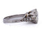 Bague 54 Bague solitaire rétro en platine avec diamants 58 Facettes AN279 (000419)