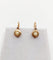 Boucles d'oreilles Dormeuses anciennes en or rose 18k avec perles et diamants 58 Facettes A07009