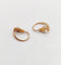 Boucles d'oreilles Dormeuses anciennes en or rose 18k avec perles et diamants 58 Facettes A07009