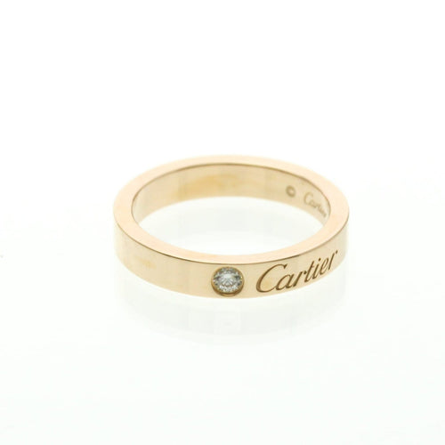 Bague 46 Cartier - Alliance C de Cartier en or rose 18K et diamant 58 Facettes zjnizg3kj5