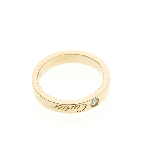 Bague 46 Cartier - Alliance C de Cartier en or rose 18K et diamant 58 Facettes zjnizg3kj5