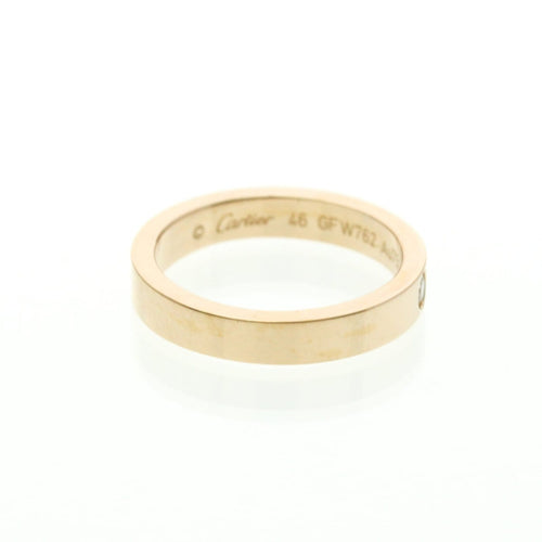 Bague 46 Cartier - Alliance C de Cartier en or rose 18K et diamant 58 Facettes zjnizg3kj5