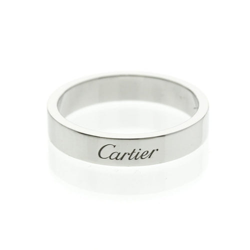 Bague 57 Cartier - Alliance C de Cartier en platine 58 Facettes idmbbka9zt