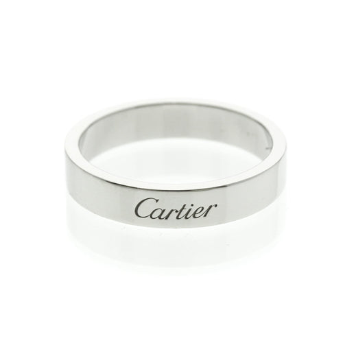 Bague 57 Cartier C de Cartier - Alliance en platine 58 Facettes idmbbka9zt