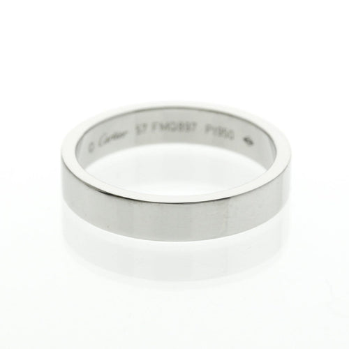 Bague 57 Cartier - Alliance C de Cartier en platine 58 Facettes idmbbka9zt