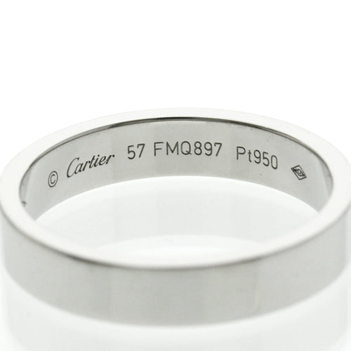 Bague 57 Cartier C de Cartier - Alliance en platine 58 Facettes idmbbka9zt