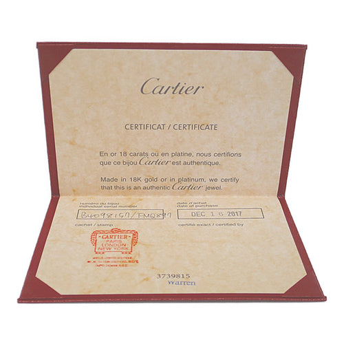 Bague 57 Cartier C de Cartier - Alliance en platine 58 Facettes idmbbka9zt