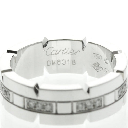 Bague 50 Cartier - Bague Tank Française en or blanc et diamants 58 Facettes evtg20z3s2