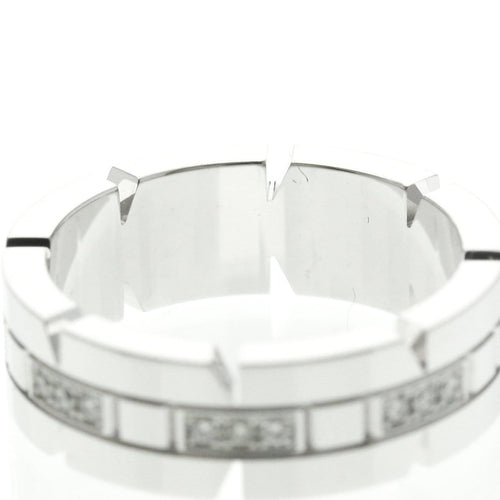 Bague 50 Cartier - Bague Tank Française en or blanc et diamants 58 Facettes evtg20z3s2