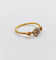 Bague 51 Bague marguerite antique en or 18k et perles, anneau torsadé 58 Facettes A07010