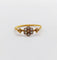 Bague 51 Bague marguerite antique en or 18k et perles, anneau torsadé 58 Facettes A07010