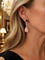 Boucles d'oreilles Boucles d’oreilles - Agate noire, corail rose et diamants en platine 58 Facettes 50445