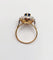 Bague 51.5 Bague pompadour Art déco en or 18k et platine, saphir et diamants 58 Facettes A07014