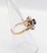 Bague 51.5 Bague pompadour Art déco en or 18k et platine, saphir et diamants 58 Facettes A07014