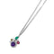 Collier Collier Chaumet, "Attrape-moi... si tu m'aimes", or blanc, diamants, pierres de couleurs. 58 Facettes 35587