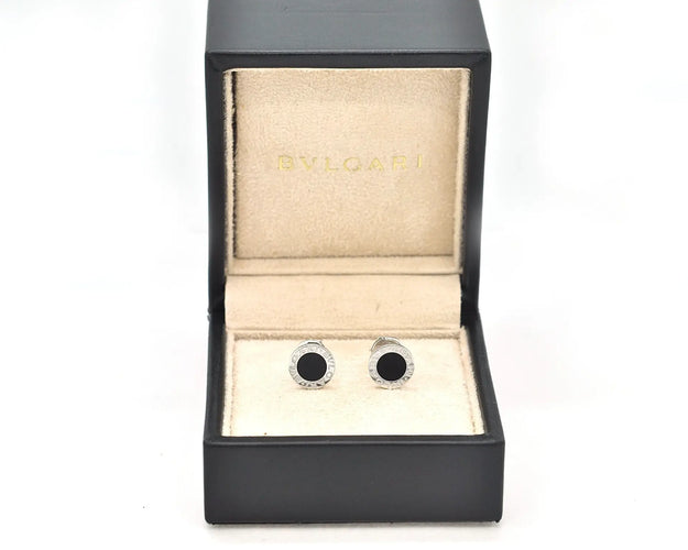 Boucles d'oreilles Boucles d'oreilles Bulgari en or blanc et onyx 58 Facettes 3456
