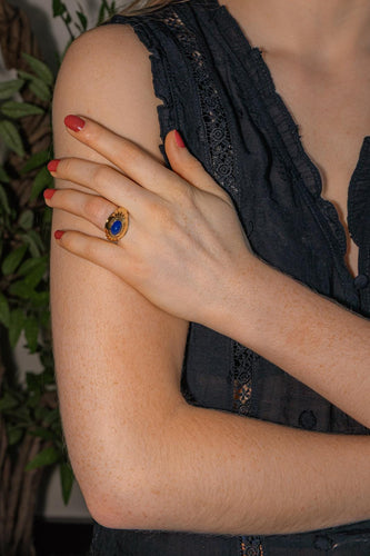 Bague 56 Boucheron Bague Jaïpur Or jaune Lapis lazuli 58 Facettes 5233574RV
