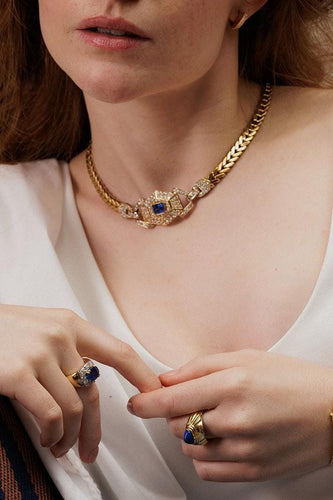 Bague 56 Boucheron Bague Jaïpur Or jaune Lapis lazuli 58 Facettes 5233574RV