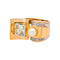 Bague 47 Bague Tank Or rose, Platine Diamant, Perle 58 Facettes 5109071CN