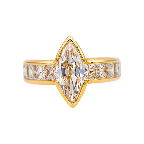 Bague 55 Bague Marquise Or jaune Diamant 58 Facettes 5138890CN