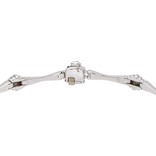 Bracelet Bracelet Or blanc Saphir, Diamant 58 Facettes 5281128CN