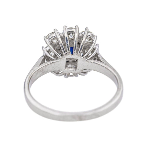 Bague 52 Bague Pompadour Or blanc Saphir, Diamant 58 Facettes 5281129CN
