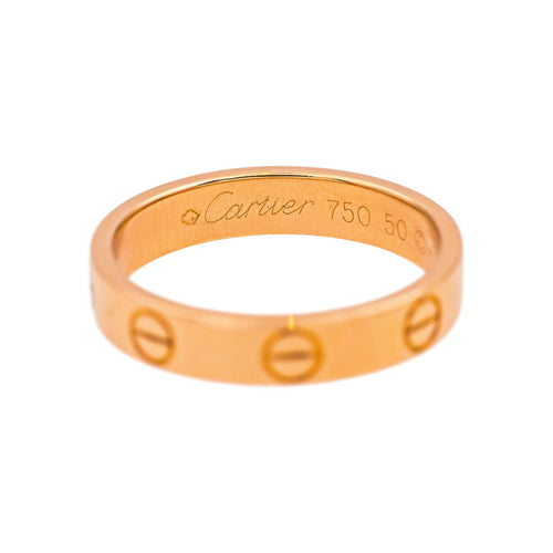 Bague 50 Cartier Bague Love Or rose 58 Facettes 5225477CN