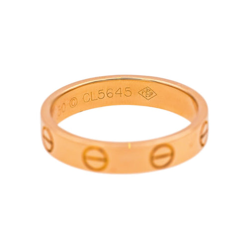 Bague 50 Cartier Bague Love Or rose 58 Facettes 5225477CN