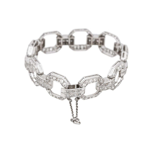Bracelet Bracelet Art déco Platine Diamant 58 Facettes 4958635RV