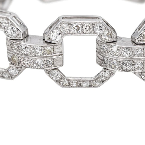 Bracelet Bracelet Art déco Platine Diamant 58 Facettes 4958635RV