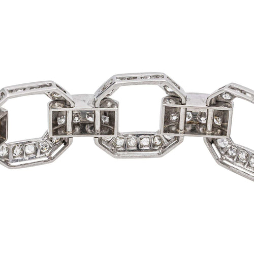 Bracelet Bracelet Art déco Platine Diamant 58 Facettes 4958635RV