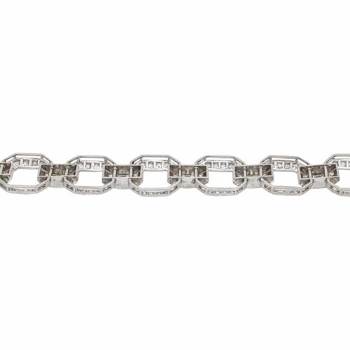 Bracelet Bracelet Art déco Platine Diamant 58 Facettes 4958635RV