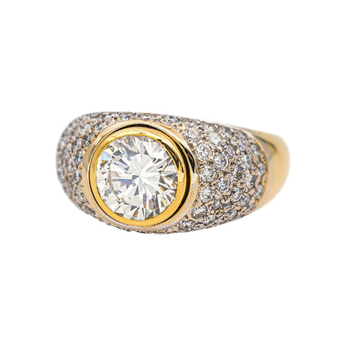 Bague 54 Bague Solitaire  Or jaune, Or blanc Diamant 58 Facettes 5488795CN