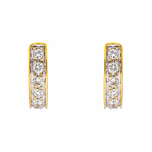 Boucles d'oreilles Boucles d'oreilles  Créoles Or jaune Diamant 58 Facettes 5496992RV