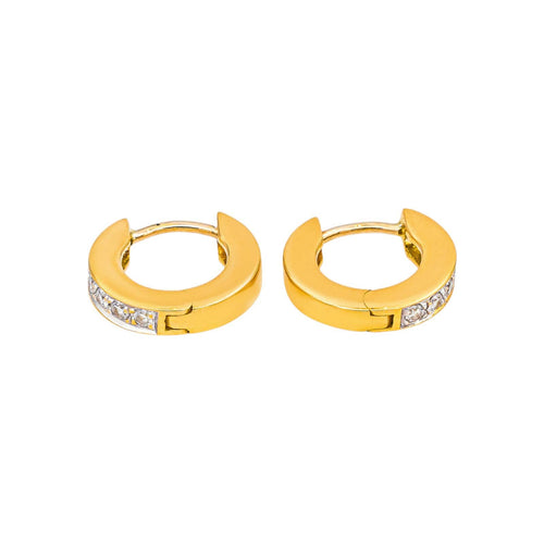 Boucles d'oreilles Boucles d'oreilles  Créoles Or jaune Diamant 58 Facettes 5496992RV