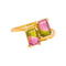 Bague 54 Bague Toi et moi Or jaune Tourmaline melon d'eau 58 Facettes 5450149CN