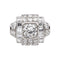 Bague 52 Bague Art déco Platine Diamant, Diamants 58 Facettes 5419004CN