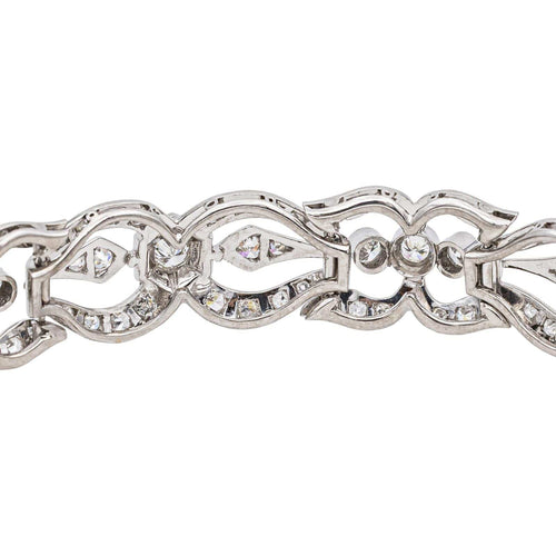 Bracelet Bracelet  Or blanc, Platine Diamant 58 Facettes 5481466CN