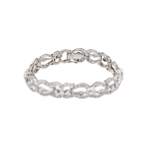 Bracelet Bracelet  Or blanc, Platine Diamant 58 Facettes 5481466CN