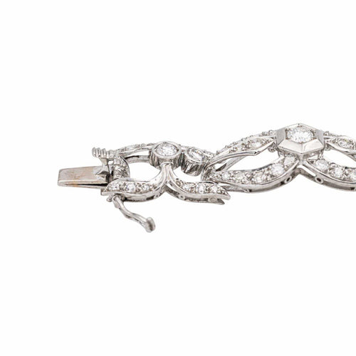 Bracelet Bracelet  Or blanc, Platine Diamant 58 Facettes 5481466CN