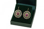 Boucles d'oreilles Boucles d’oreilles anciennes - Or avec rubis, émeraudes et diamants 58 Facettes 9973