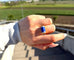 Bague 54 Bague d’époque en or jaune 18 ct avec lapis et diamants 58 Facettes 244/26 A 117/26
