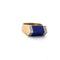 Bague 54 Bague d’époque en or jaune 18 ct avec lapis et diamants 58 Facettes 244/26 A 117/26