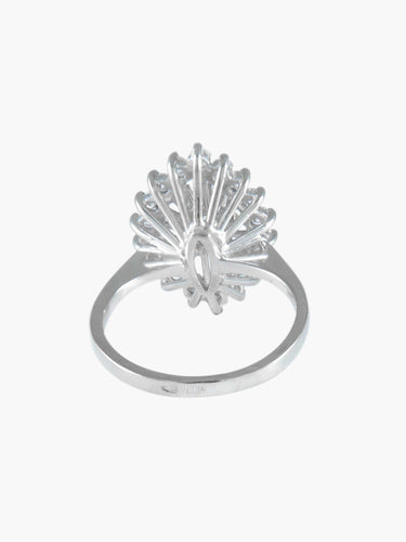 Bague 53 Bague marquise en or blanc et diamants 58 Facettes BO/220018 STA
