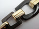 Bracelet Hermès Écuyère - Bracelet en corne de buffle et métal doré 58 Facettes 274427